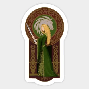 Lady of Rohan Sticker